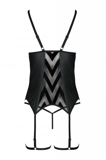 Корсет с трусиками и гартерами Passion Angelica  — Заказать онлайн с доставкой