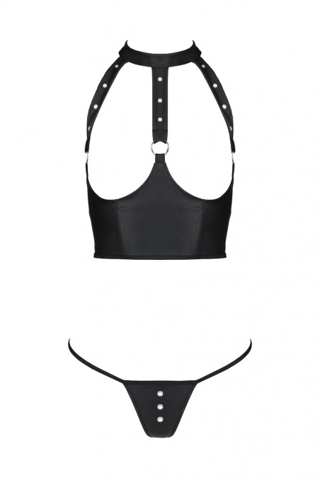 Комплект белья под кожу с открытым бюстом Passion Genevia  — Заказать онлайн с доставкой