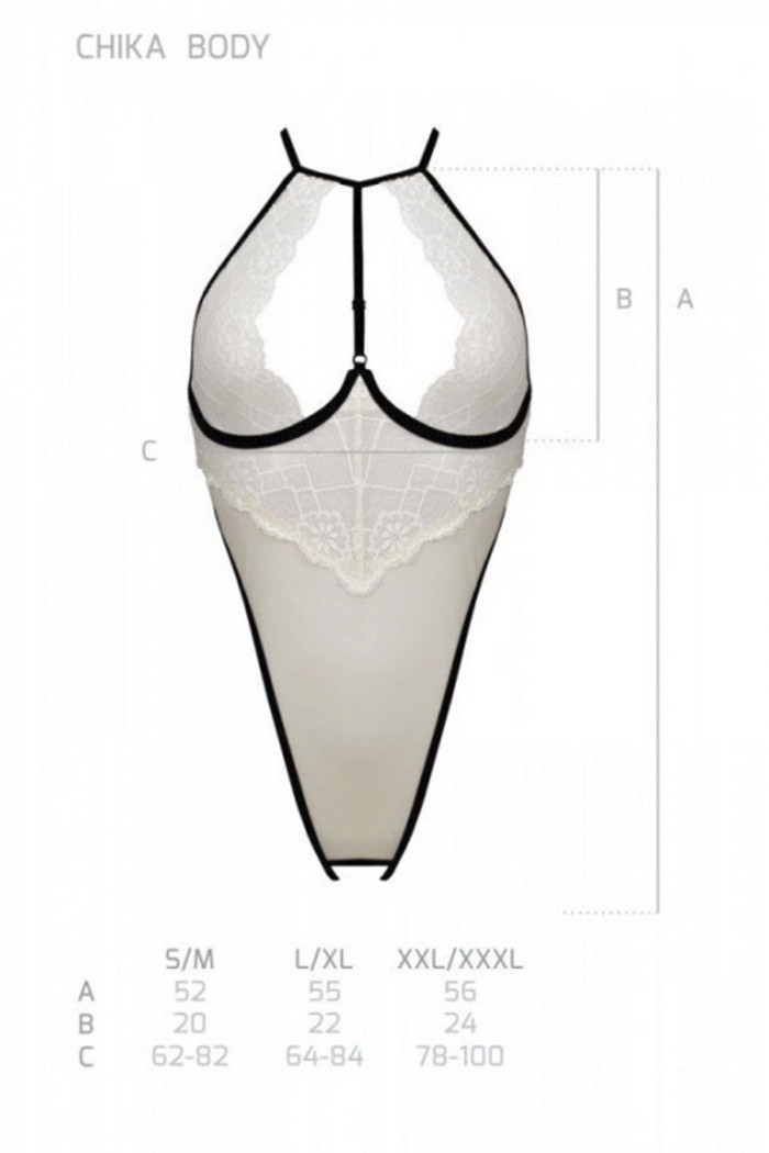 Боди полупрозрачное с открытым доступом Passion Chika  — Заказать онлайн с доставкой