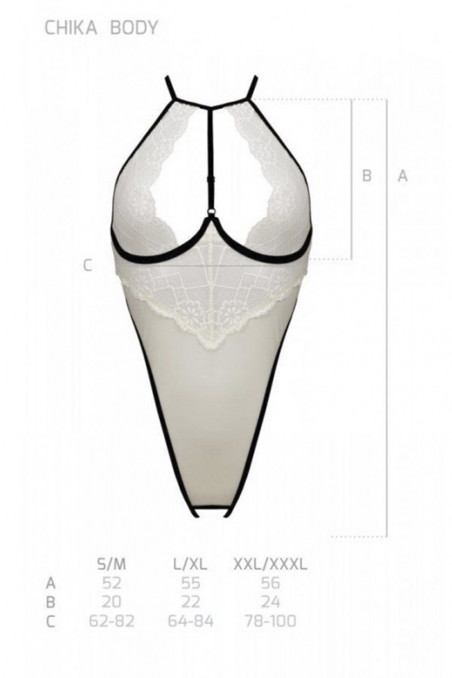 Боди полупрозрачное с открытым доступом Passion Chika  — Заказать онлайн с доставкой