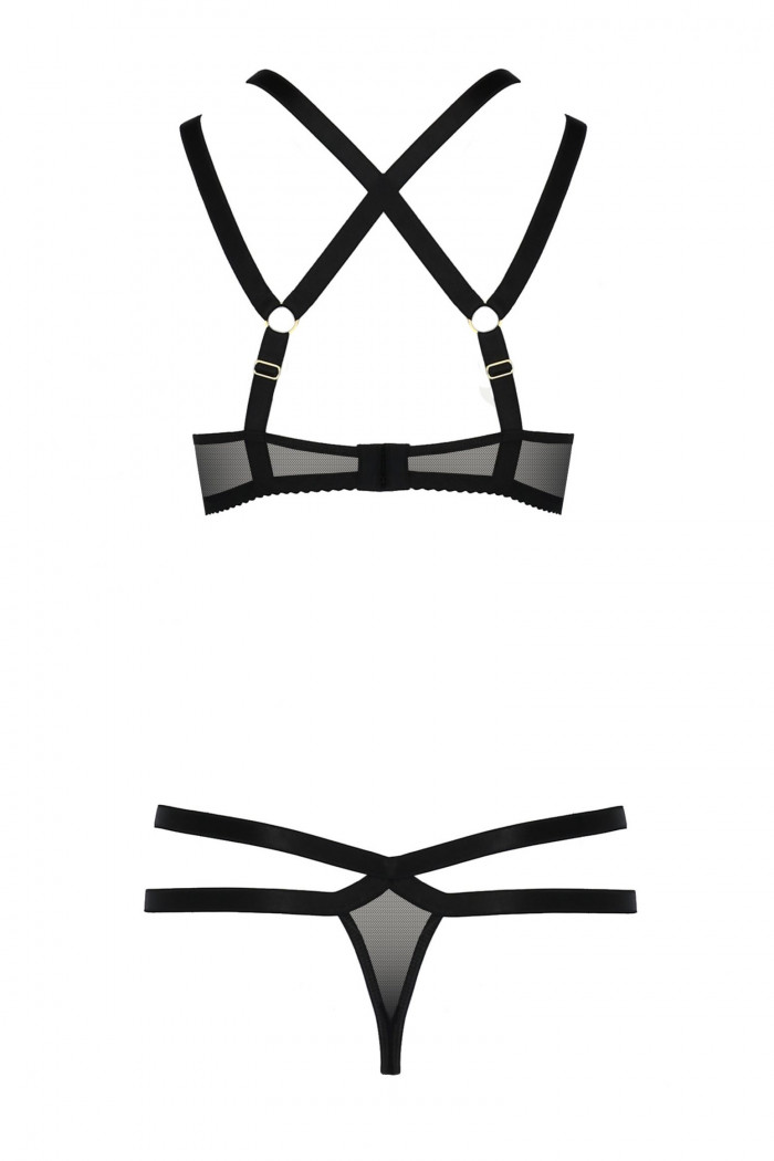 Комплект белья с ремешками Passion Hagar set  — Заказать онлайн с доставкой