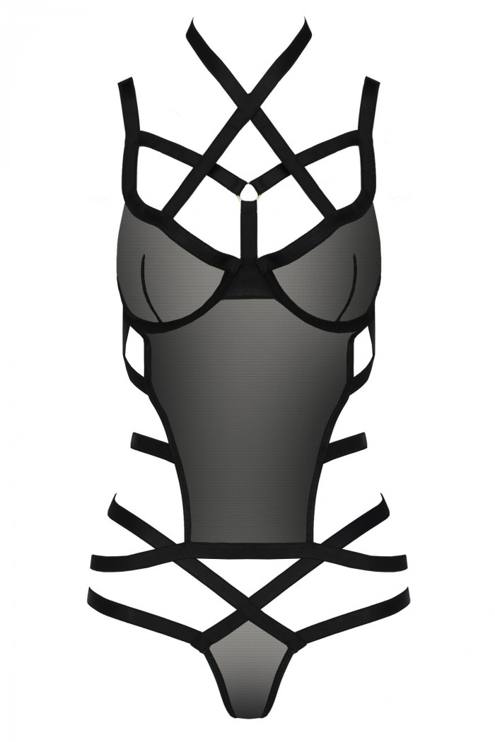 Корсет та трусики з широкими ремінцями Passion Hagar corset — Купити в Dorin.shop | Ціна, Фото