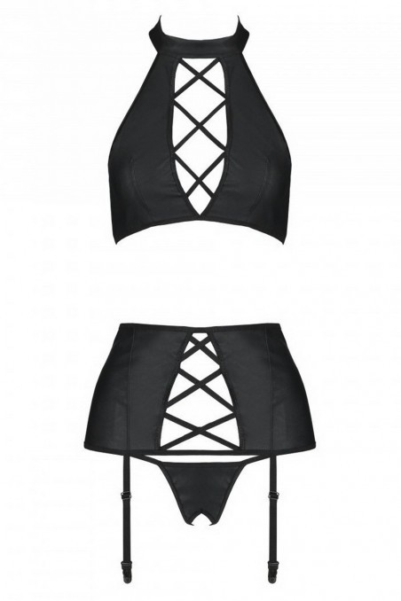 Комплект белья "под кожу" Passion Nancy set  — Заказать онлайн с доставкой