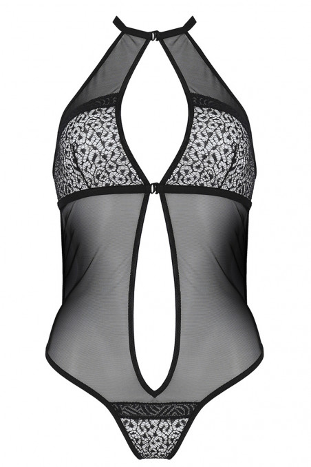 Боди прозрачное с глубоким декольте Passion Satara  — Заказать онлайн с доставкой