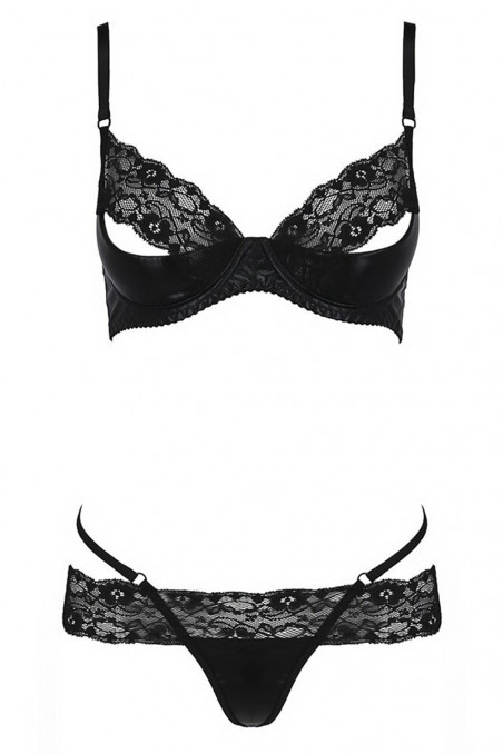 Комплект белья открытый с латексом Passion North set  — Заказать онлайн с доставкой