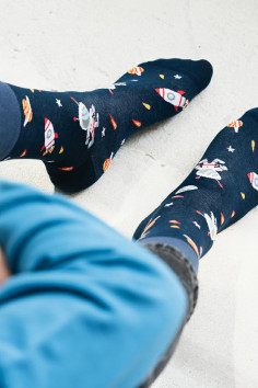 Шкарпетки чоловічі з принтом Космос STEVEN 084_014 — Купити в Dorin.shop | Ціна, Фото 2