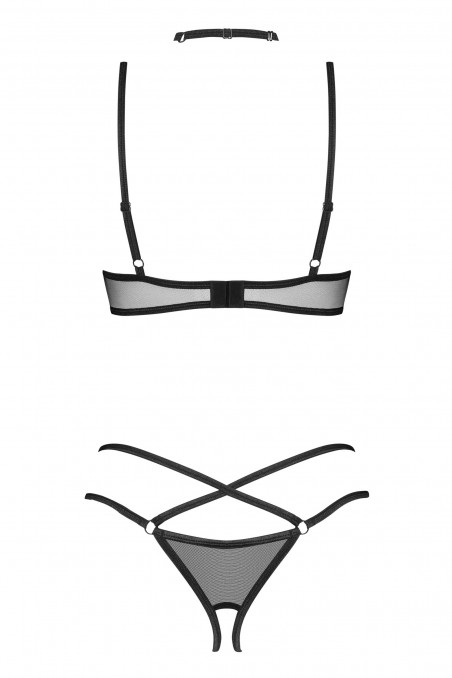 Комплект з відкритим бюстом і трусиками Obsessive Donarella set — Купити в Dorin.shop | Ціна, Фото