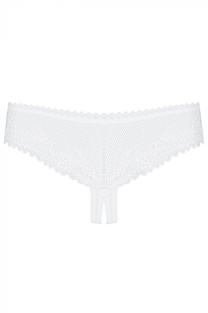 Стринги с вырезом Obsessive Alabastra otwarte  — Заказать онлайн с доставкой