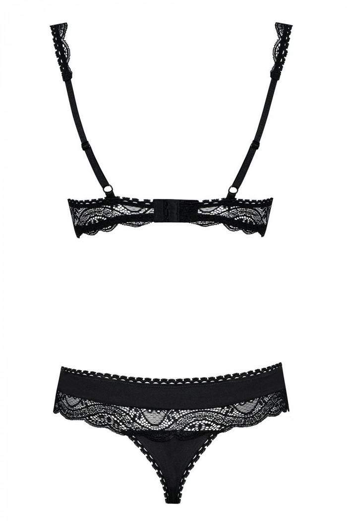 Комплект с открытым бюстом Obsessive Miamor set  — Заказать онлайн с доставкой