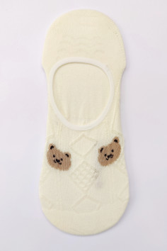 Сліди-Шкарпетки короткі бавовняні сіточка з принтом Ведмедики Корона BY651 — Купити в Dorin.shop | Ціна, Фото 2