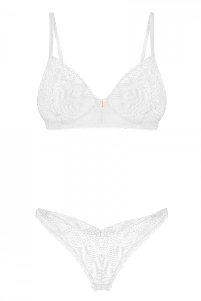 Комплект білизни мереживний Obsessive Alissium set — Купити в Dorin.shop | Ціна, Фото