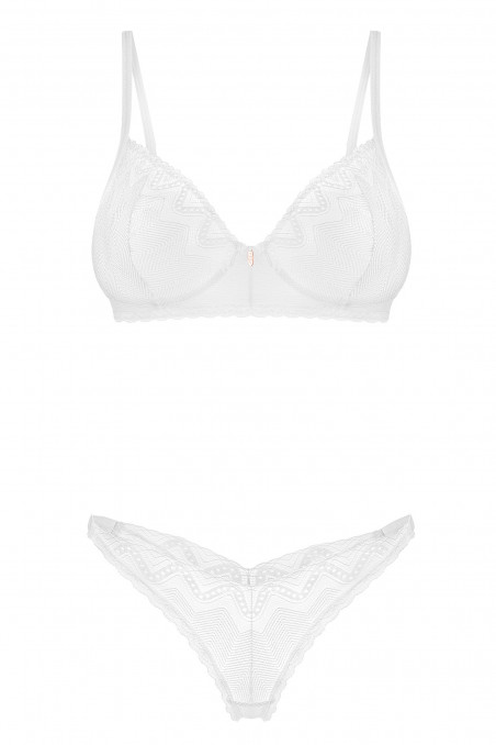 Комплект білизни мереживний Obsessive Alissium set — Купити в Dorin.shop | Ціна, Фото