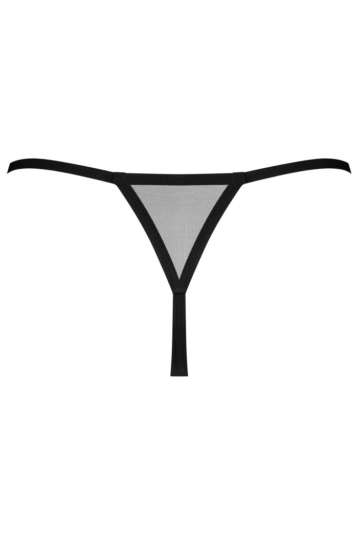 Трусики-стринг с интимным вырезом Obsessive Novenes otwarte  — Заказать онлайн с доставкой