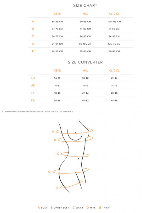 Корсет прозорий з трусиками Obsessive Novenes corset — Купити в Dorin.shop | Ціна, Фото