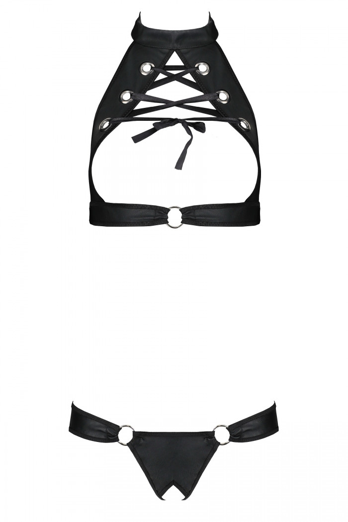 Комплект с открытым бюстом и трусиками Passion Malwia set  — Заказать онлайн с доставкой