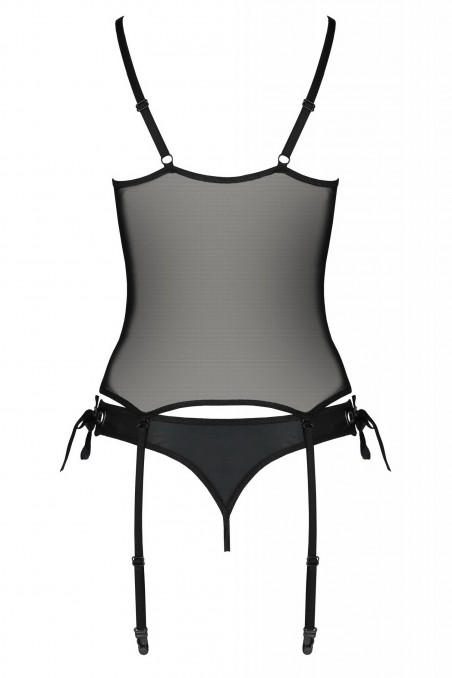 Корсет прозрачный с открытыми трусиками Passion Nessy corset  — Заказать онлайн с доставкой