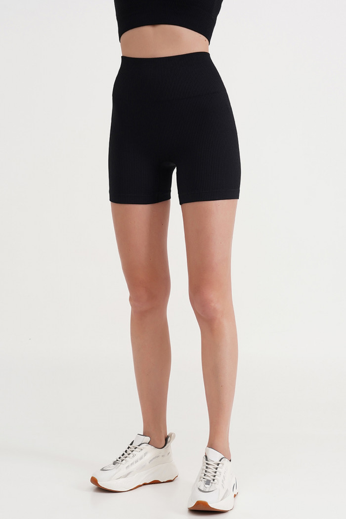 Шорты короткие женские в рубчик GIULIA SHORTS RIB SHAPE  — Заказать онлайн с доставкой