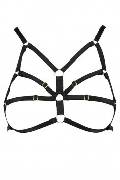Бюст-портупея из эластичных ремешков Passion Armanda  — Заказать онлайн с доставкой 2
