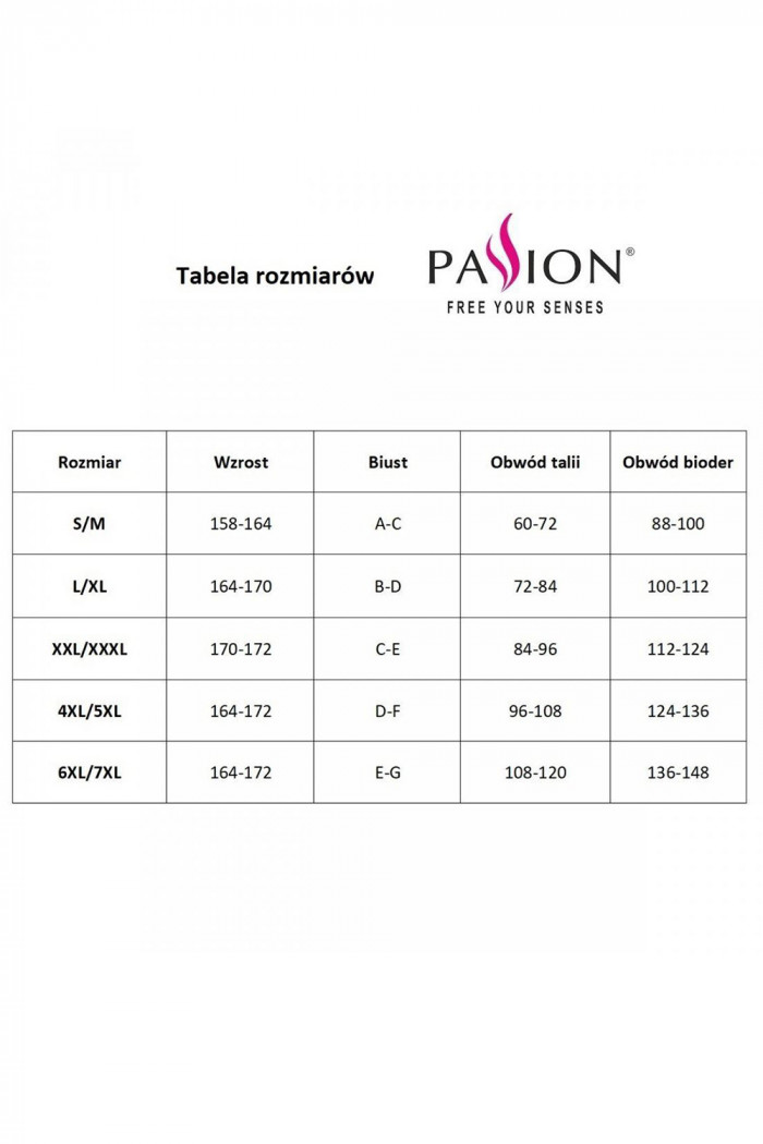 Сорочка кружевная открытая Passion Esmeralda chemise  — Заказать онлайн с доставкой