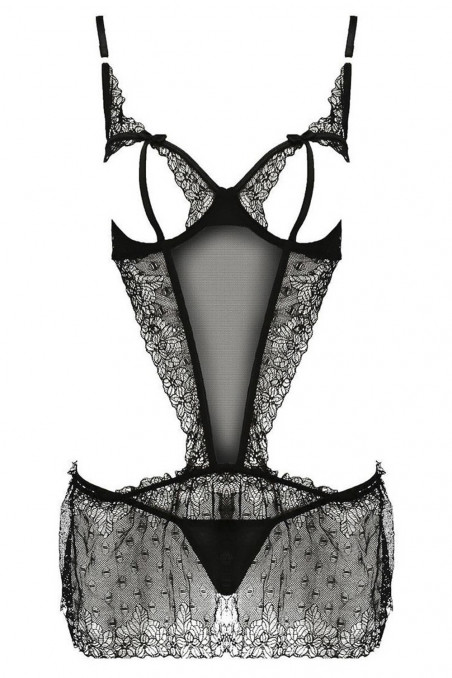 Сорочка кружевная открытая Passion Esmeralda chemise  — Заказать онлайн с доставкой