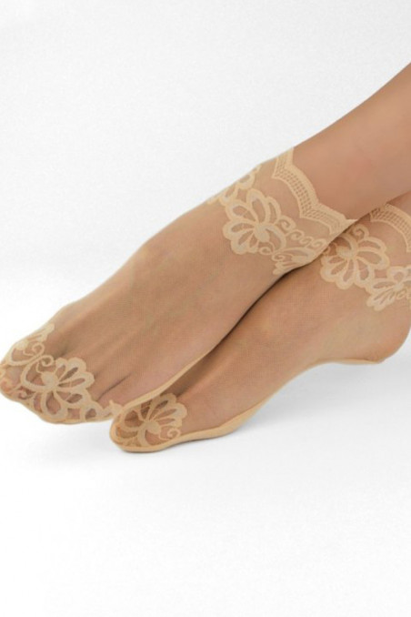 Шкарпетки сіточка прозорі з мереживом NOVITI SN033 — Купити в Dorin.shop | Ціна, Фото