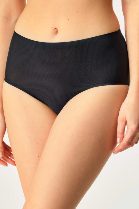 Трусики бесшовные высокие в рубчик Julimex Avia Maxi  — Заказать онлайн с доставкой
