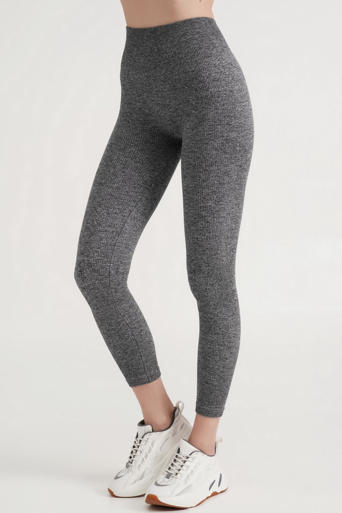 Легінси в рубчик з Push Up ефектом GIULIA Leggings RIB MELANGE • Dorin.shop