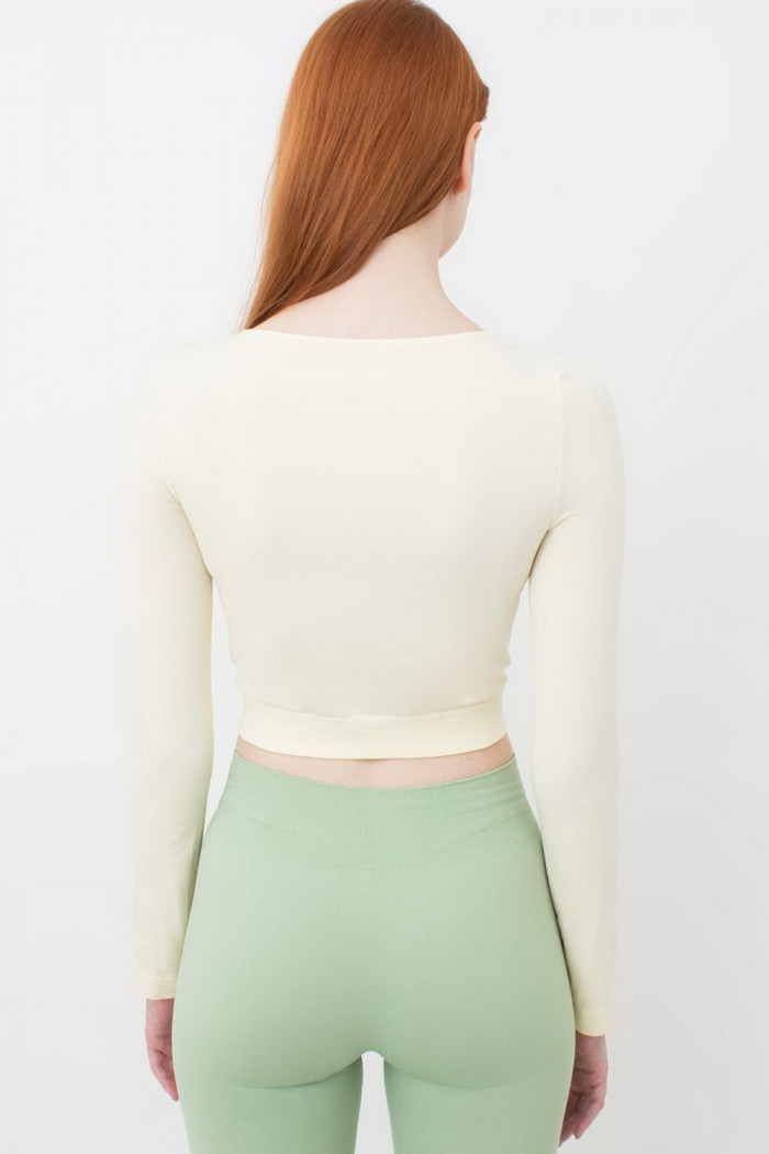 Кроп-топ з довгими рукавами DORIN CROP TOP ARCTIC WOLF — Купити в Dorin.shop | Ціна, Фото