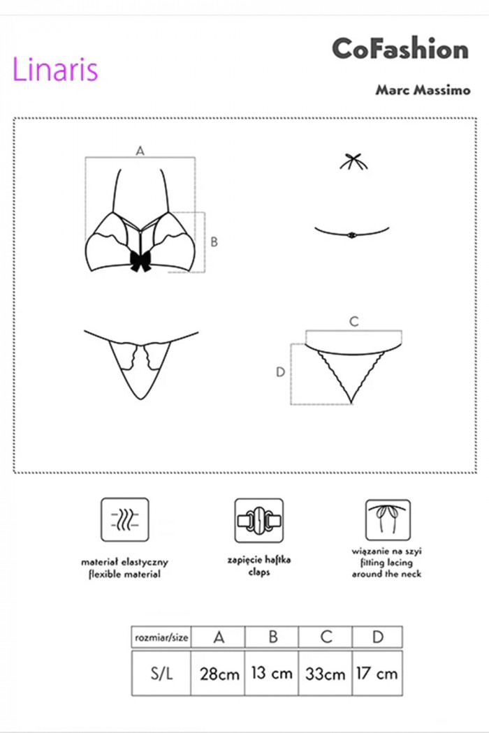Комплект белья кружевной Cofashion Linaris  — Заказать онлайн с доставкой