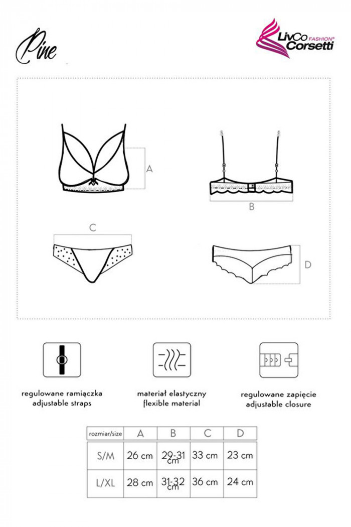 Комплект белья кружевной Livia Corsetti Pine  — Заказать онлайн с доставкой