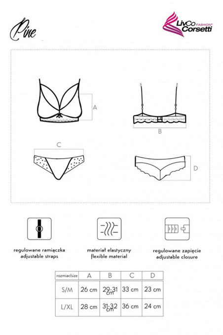 Комплект белья кружевной Livia Corsetti Pine  — Заказать онлайн с доставкой