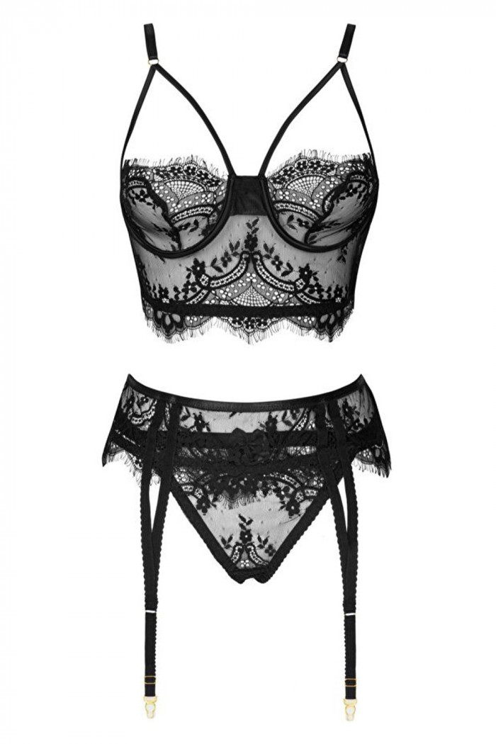 Комплект кружевной с поясом Livia Corsetti Pereas  — Заказать онлайн с доставкой
