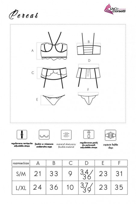 Комплект кружевной с поясом Livia Corsetti Pereas  — Заказать онлайн с доставкой