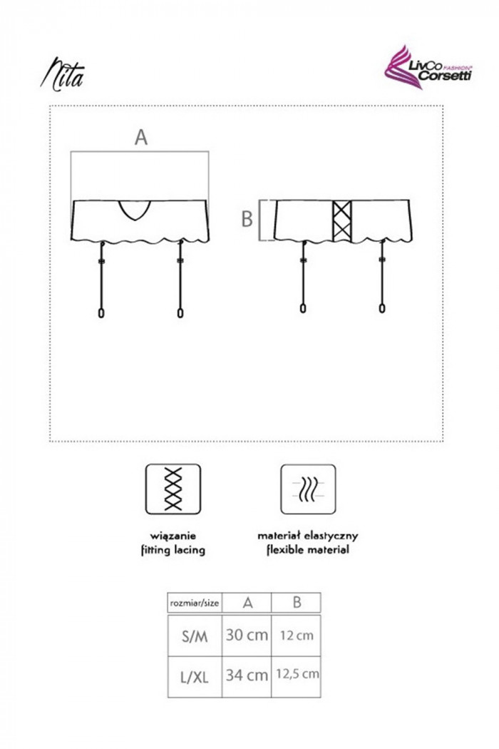 Пояс для чулок кружевной Livia Corsetti Nita  — Заказать онлайн с доставкой