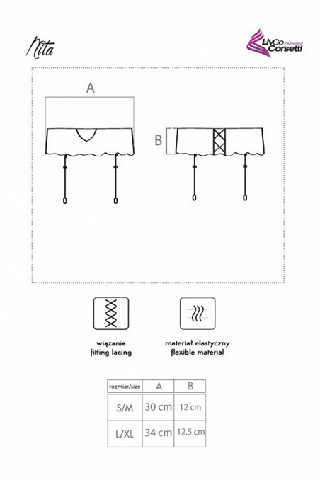 Пояс для панчіх мереживний Livia Corsetti Nita • Dorin.shop