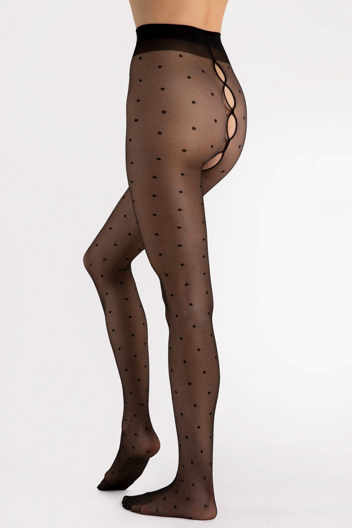 Колготки в горошок з інтимним вирізом FIORE BOLD DREAM 20d O5039 — Купити в Dorin.shop | Ціна, Фото