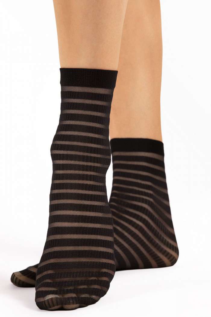 Носочки прозрачные в полоску Fiore Izzy 20  — Заказать онлайн с доставкой