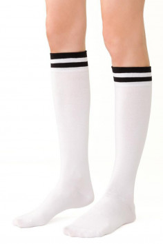 Гольфы женские хлопковые полоски Steven 072_2  — Заказать онлайн с доставкой 2