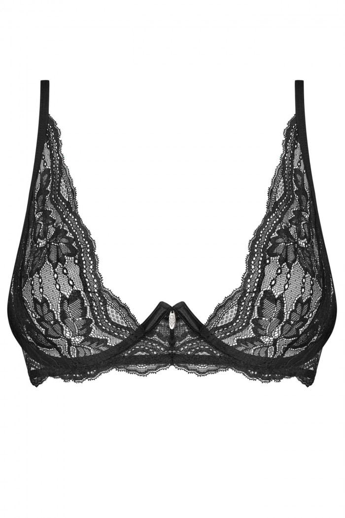 Бюстгальтер мереживний прозорий Obsessive Nutris — Купити в Dorin.shop | Ціна, Фото