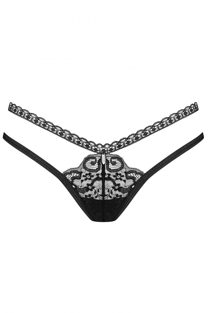 Стринги кружевные с ремешками Obsessive Blomentis  — Заказать онлайн с доставкой