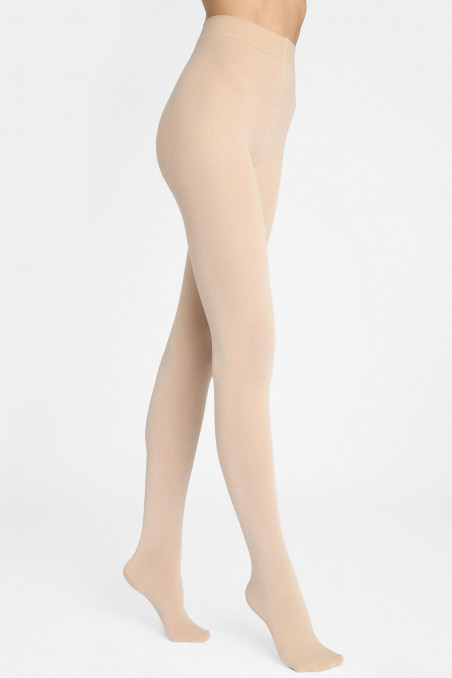 Колготки теплі бежеві в рубчик з кашеміром Marilyn Cashmere D09 — Купити в Dorin.shop | Ціна, Фото