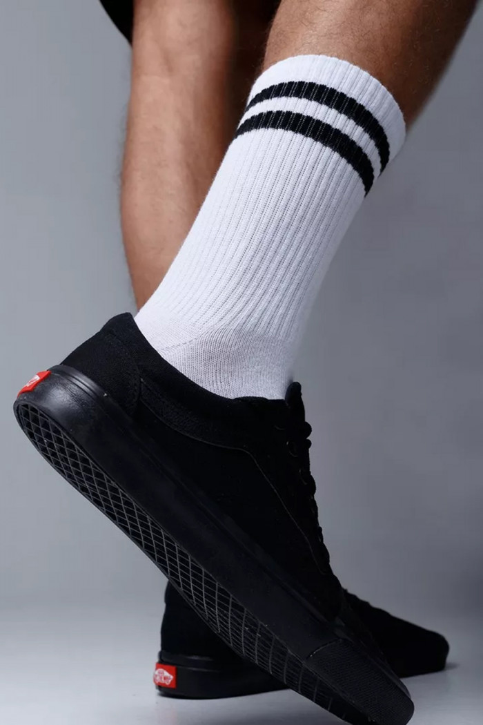 Шкарпетки високі зі смужками резинка в рубчик MasterStep 0251 — Купити в Dorin.shop | Ціна, Фото