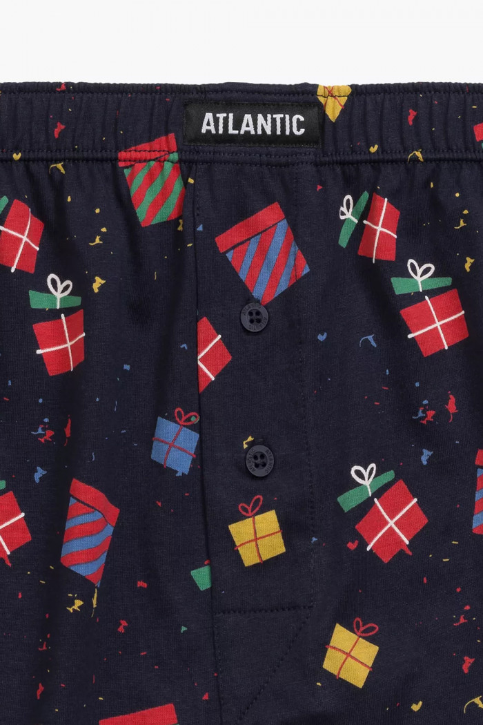 Трусы-боксеры с новогодним принтом Atlantic 2GMB-006 (2 шт)  — Заказать онлайн с доставкой