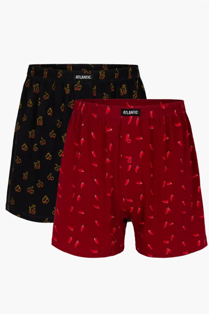 Трусы-боксеры с принтом Atlantic 2MBX-043 (2 шт)  — Заказать онлайн с доставкой