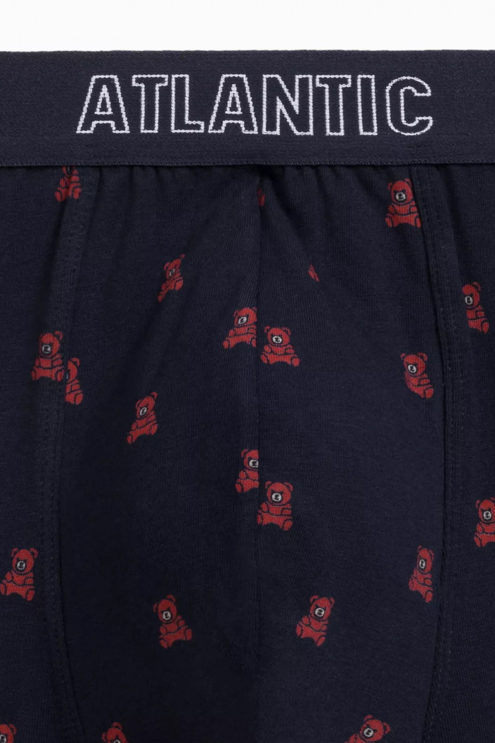 Трусы-боксеры с принтом Мишки Atlantic 2GMH-024 (2 шт)  — Заказать онлайн с доставкой