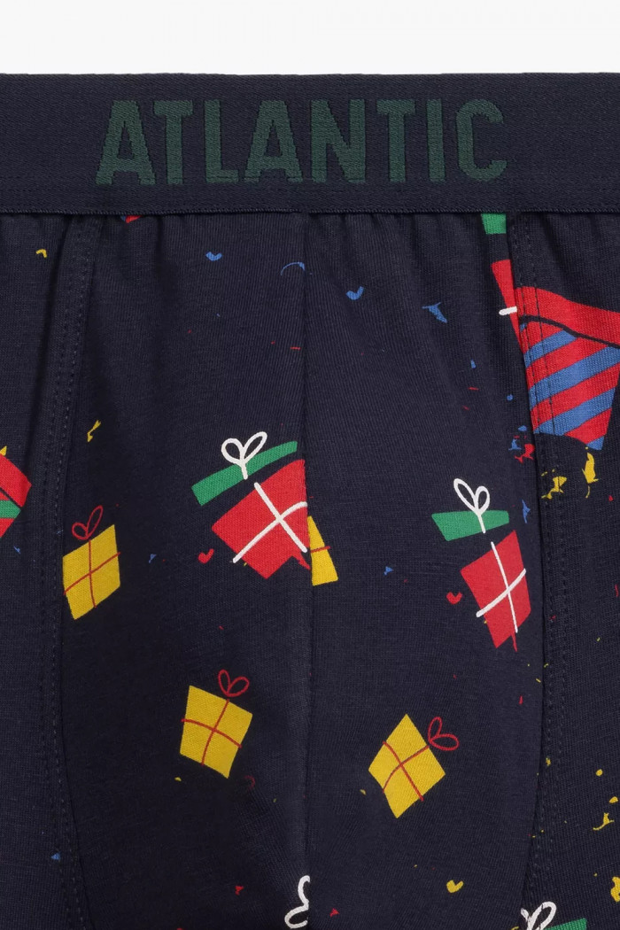Трусы-боксеры с новогодним принтом Atlantic 2GMH-023 (2 шт)  — Заказать онлайн с доставкой
