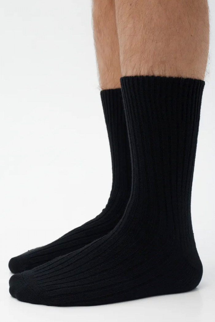 Носки мужские теплые с шерстью в рубчик Aura.Via TFV5560  — Заказать онлайн с доставкой
