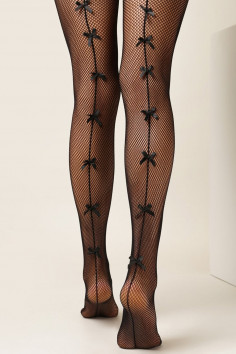 Колготки в сітку зі стрілкою і бантиками BE SNAZZY RA 25 — Купити в Dorin.shop | Ціна, Фото