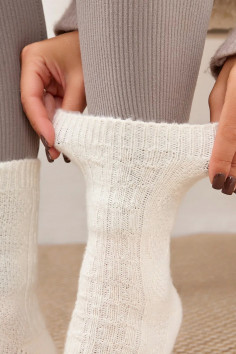 Шкарпетки теплі в рубчик з вовною лами Dorin B2565-7 Print — Купити в Dorin.shop | Ціна, Фото