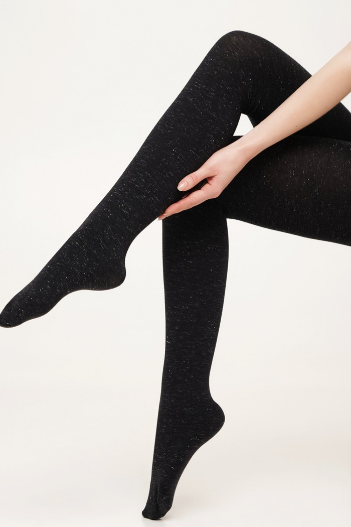 Колготки теплые хлопковые с люрексом GIULIA Soft Cotton LUREX  — Заказать онлайн с доставкой